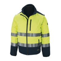 CASACO SOFTSHELL AZUL ESC/AMARELO AV 288-CSFY/A